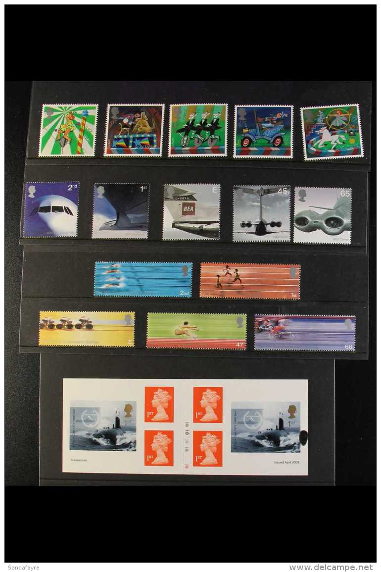 2001-2002 YEAR SET A Complete Run Of Sets And Miniature Sheets For The Year On Presentation Pack Cards, Inc The... - Autres & Non Classés