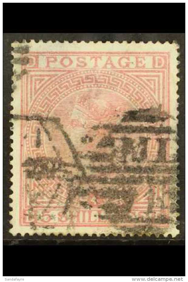 1867-73 5s Rose, Plate 4, Watermark Anchor On White Paper, SG 134, Used With Thin, Otherwise Reasonable And With... - Altri & Non Classificati