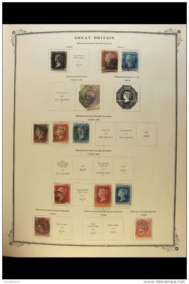 1840-1984 MINT &amp; USED COLLECTION IN A PRINTED ALBUM With The QV To KGV Periods Chiefly Used, Begins With An... - Other & Unclassified