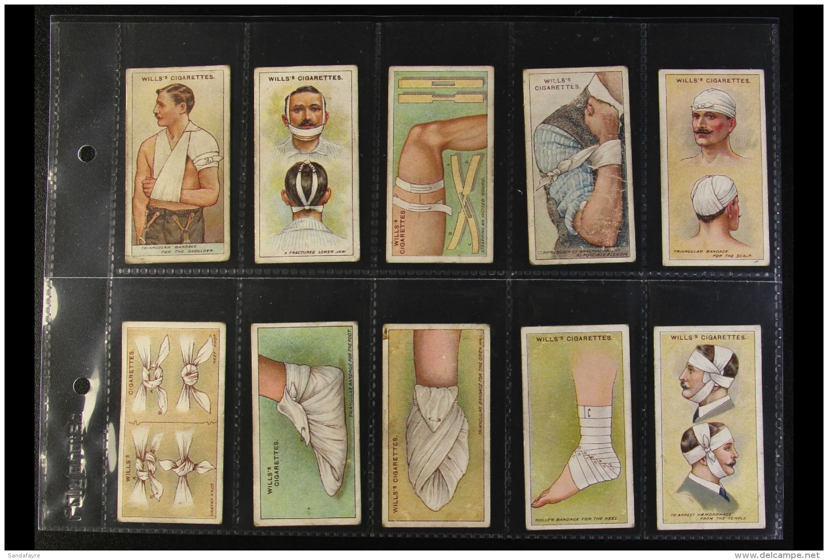 1913 WD &amp; HO WILL "First Aid" Complete Set, Generally Good Condition (50 Cards) For More Images, Please Visit... - Other & Unclassified