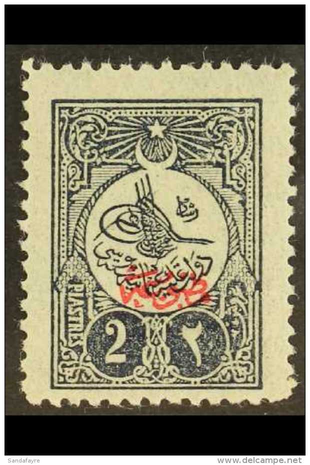 1909 2pi Blue Black, Perf 12, Plate 1, Overprinted Printed Matter, SG N280A, Superb Mint. For More Images, Please... - Altri & Non Classificati