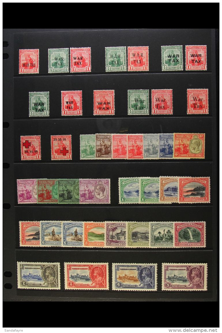 1915-52 MINT SELECTION A Useful Range That Includes "War TAX" Opt'd Range, KGV Defins To 5s, Pictorials With Perf... - Trinité & Tobago (...-1961)