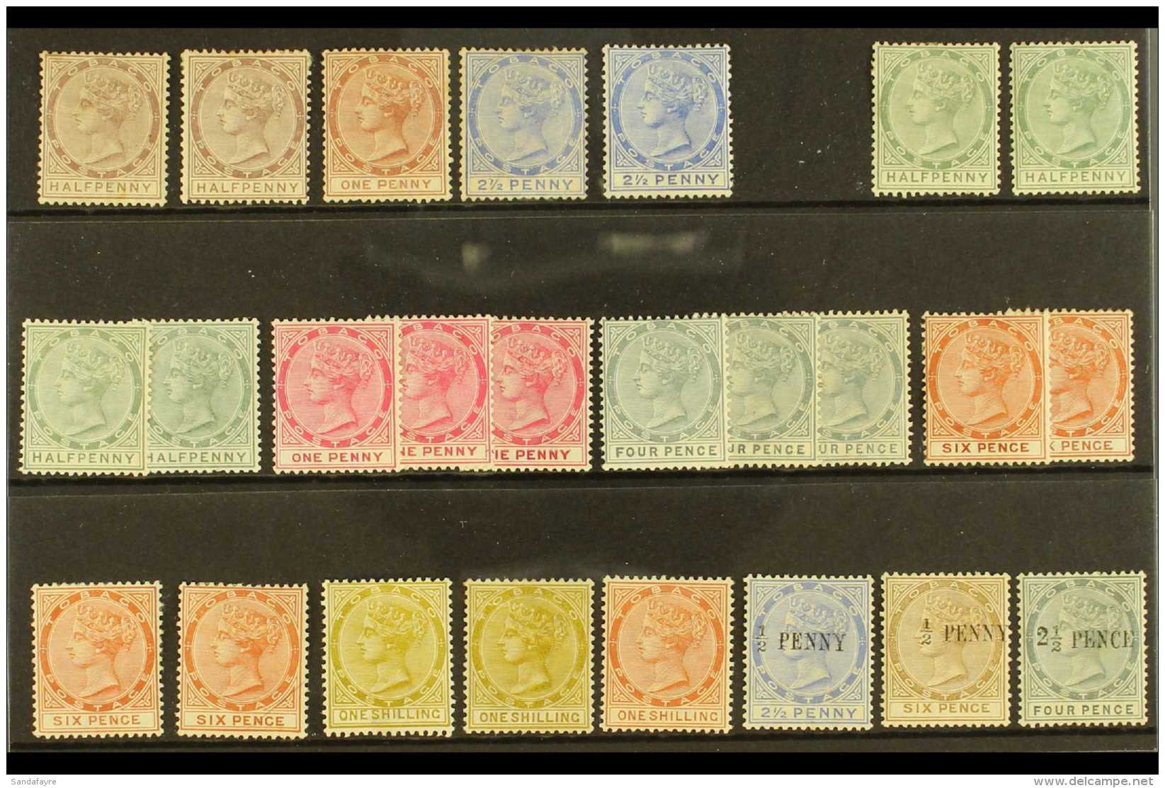 1882-92 MINT SELECTION. Includes 1882-84 Set To 2&frac12;d, 1885-96 Complete Set, 1886-92 Surcharge Range.... - Trinité & Tobago (...-1961)