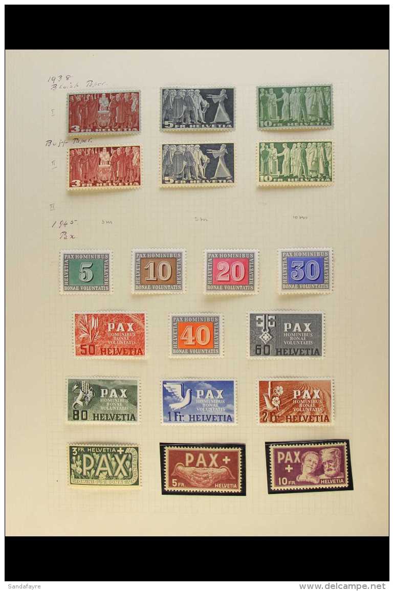 1900-1960 ATTRACTIVE FINE MINT COLLECTION On Leaves, Inc 1900 UPU Sets (x4 With Plates), 1908-40 To 1f, 1909 Set,... - Autres & Non Classés