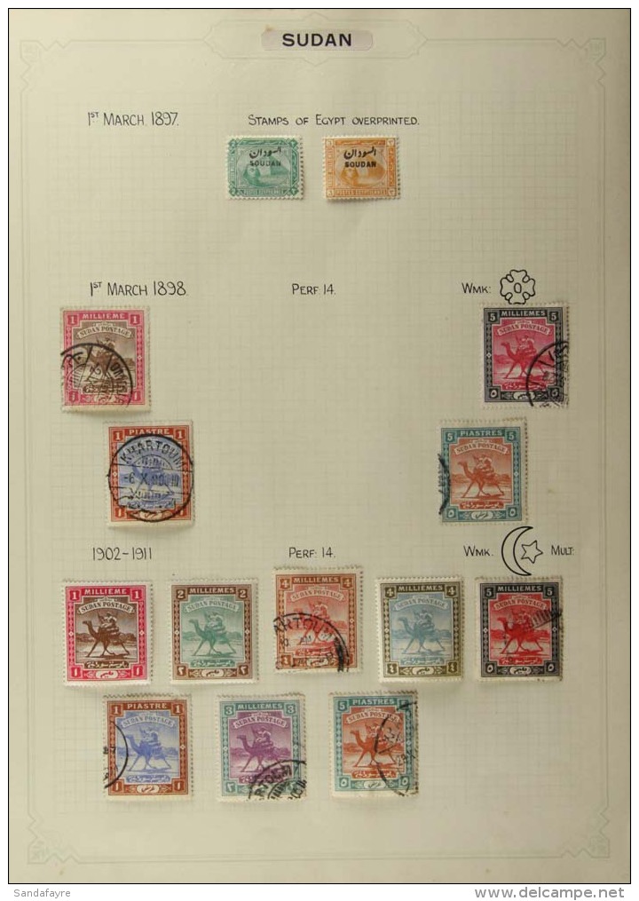 1897-1951 FINE CLEAN MINT &amp; USED COLLECTION Written Up On Album Pages. With All Different Postage And Air... - Soudan (...-1951)