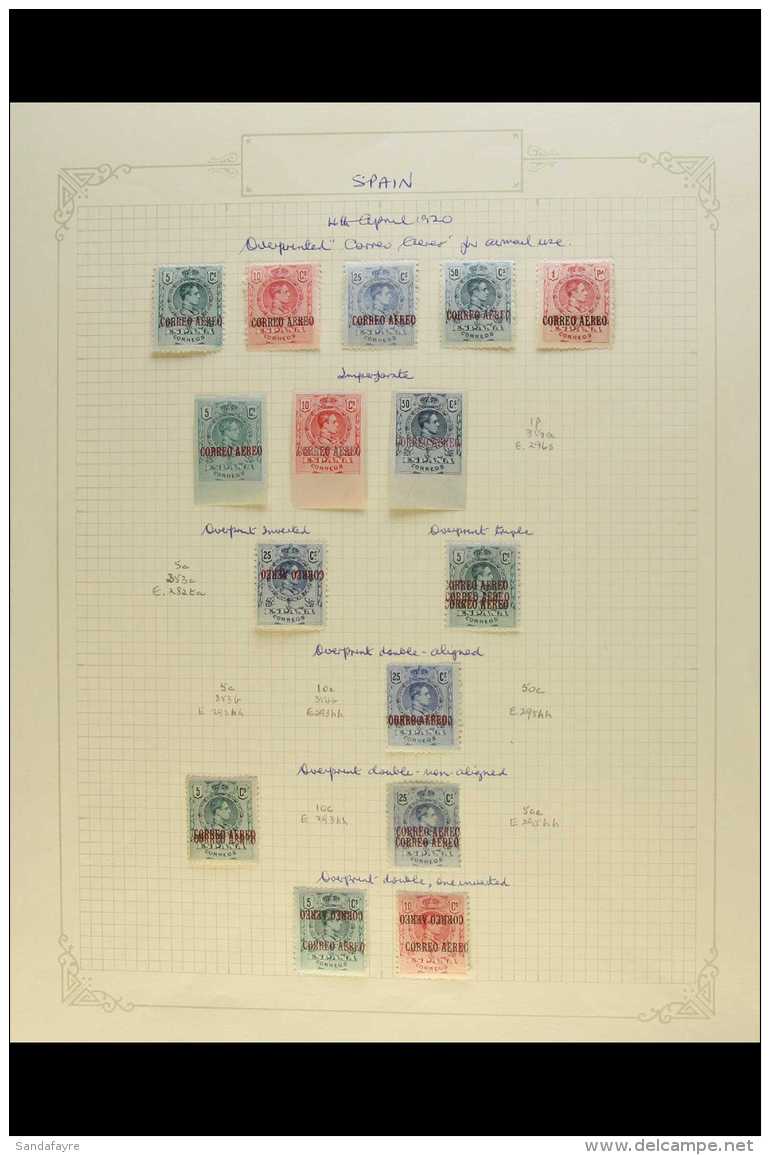 1920 AIRMAILS - SPECIALISED COLLECTION Small But Attractive Mint And Used Selection Including Mint Issues With... - Autres & Non Classés