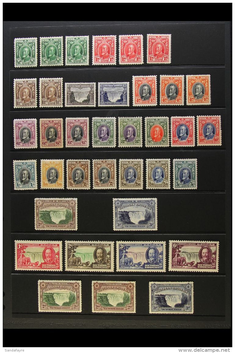 1931-37 ALL DIFFERENT MINT COLLECTION Includes 1931-37 Definitive Set Complete, SG 15/27, Plus Many Of The... - Southern Rhodesia (...-1964)