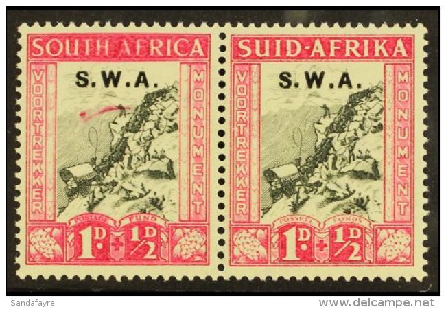 1965-6 1d+&frac12;d Voortrekker Memorial Fund, Blurred "SOUTH AFRICA" &amp; COMET Flaw, SG 93a, Never Hinged Mint.... - Südwestafrika (1923-1990)