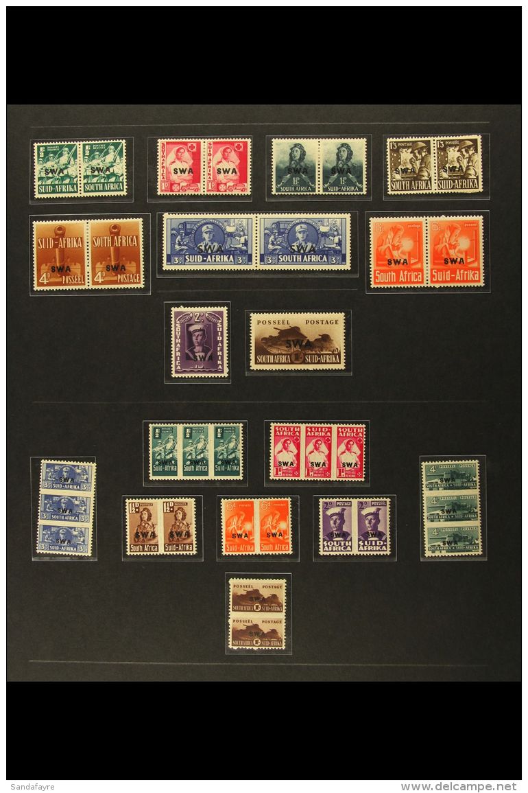 1923-74  FINE MINT COLLECTION. An Attractive Collection With Many Sets, Neatly Presented On Nubian Pages In... - Afrique Du Sud-Ouest (1923-1990)