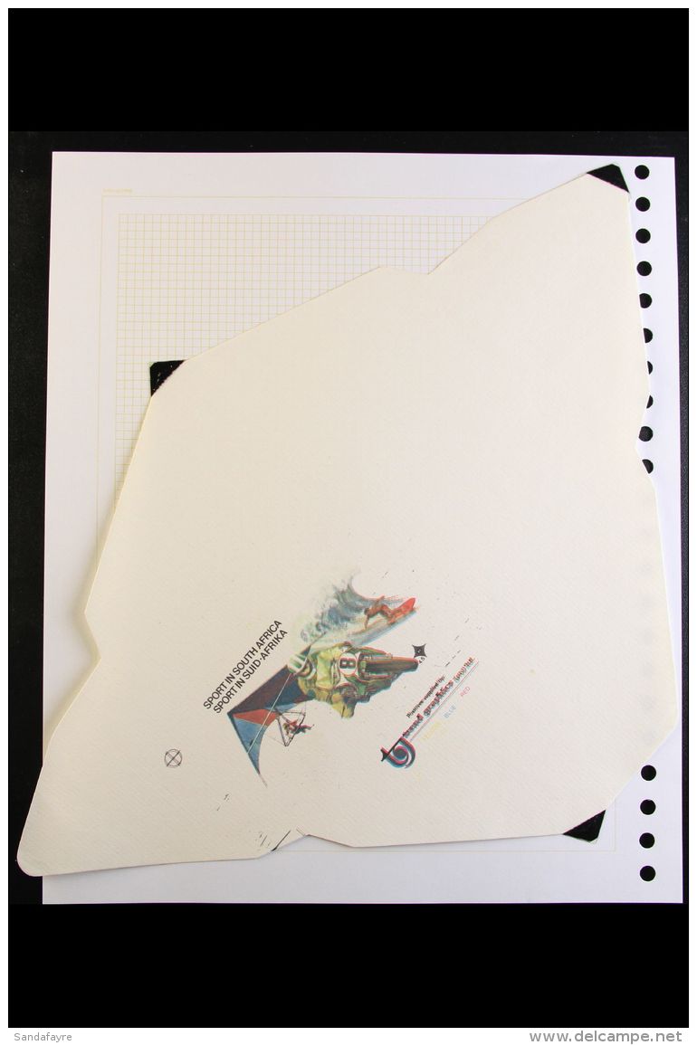1980's ENVELOPE ILLUSTRATIONS Range Of PROGRESSIVE COLOR PROOFS Including South African English Authors, Sport In... - Non Classificati