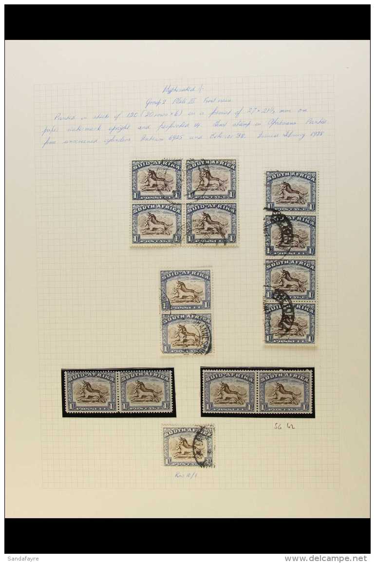 1933-48 HYPHENATED DEFINITIVES COLLECTION THE ONE, FIVE &amp; TEN SHILLING VALUES - Contains Mint &amp; Used,... - Non Classés