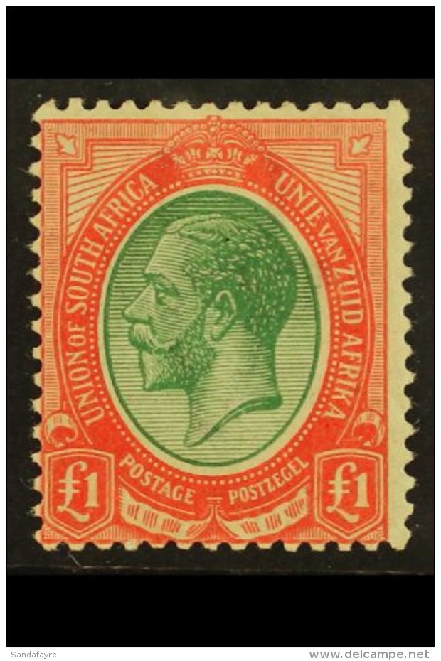 1913-24 &pound;1 Green &amp; Red, SG 17, Superb Mint. For More Images, Please Visit... - Non Classificati