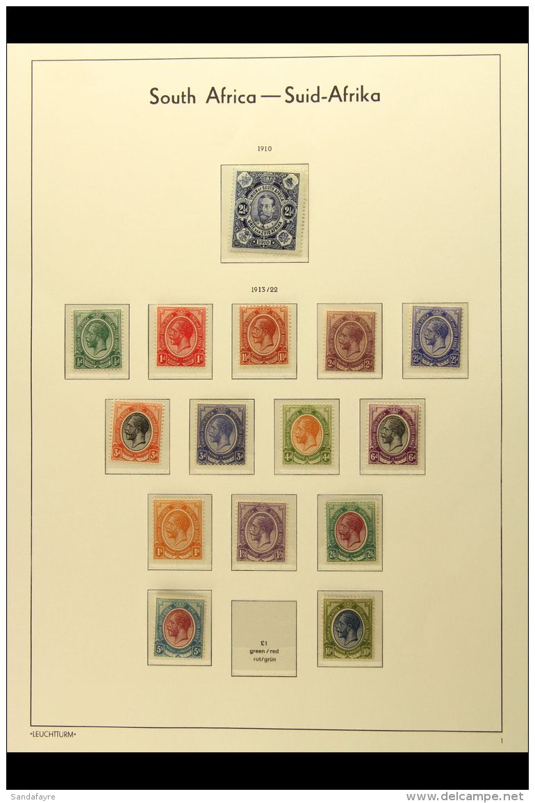 1910-1924 FINE MINT COLLECTION On "Lighthouse" Hingeless Printed Leaves. With 1910 2&frac12;d (both Shades);... - Non Classificati