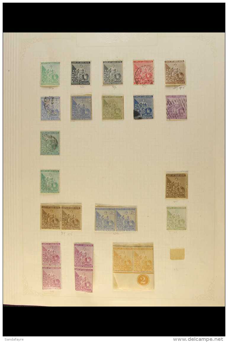 OLD-TIME MINT &amp; USED COLLECTION 1884-1909 With Strength In KEVII Issues, We See CAPE With Useful Watermark... - Non Classés