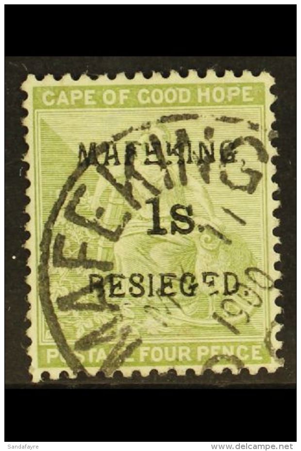 MAFEKING SIEGE 1900 1s On 4d Sage-green, Cape Issue, Type 1 Ovpt, SG 5, Very Fine Used. For More Images, Please... - Non Classés