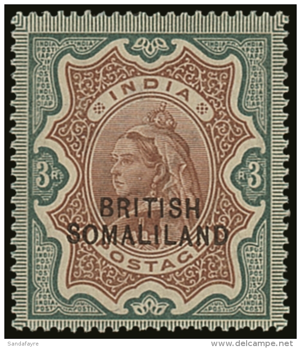 1903 3r Brown And Green With Opt At Bottom, SG 23, Lightly Hinged Mint. For More Images, Please Visit... - Somaliland (Protettorato ...-1959)