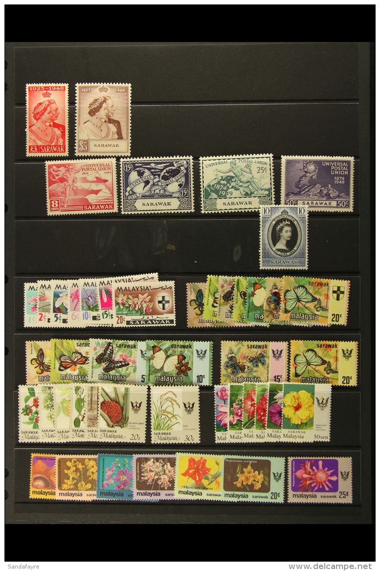 1948-2007 NHM OMNIBUS &amp; STATE Collection On A Stock Page. Super Quality (45+ Stamps) For More Images, Please... - Sarawak (...-1963)