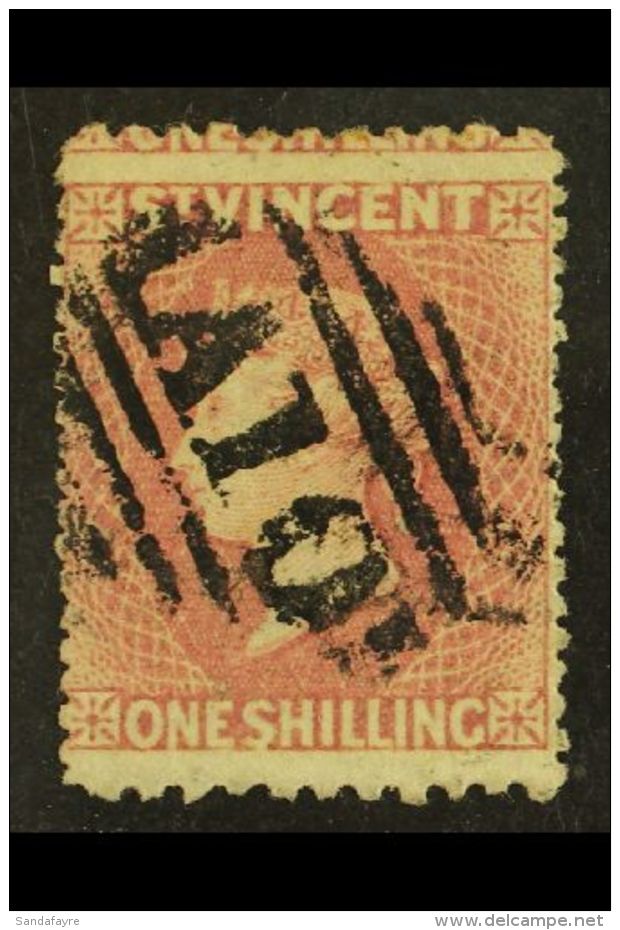 1872 1s Lilac Rose, Wmk Small Star, Perf 11 To 12&frac12; X 15, SG 20, Very Fine Used With Neat A10 Cancel. For... - St.Vincent (...-1979)