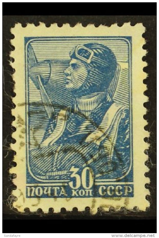 1946 30k Blue Aviator, Type I, SG 1214d, Very Fine Used. Scarce And Elusive Stamp. For More Images, Please Visit... - Autres & Non Classés