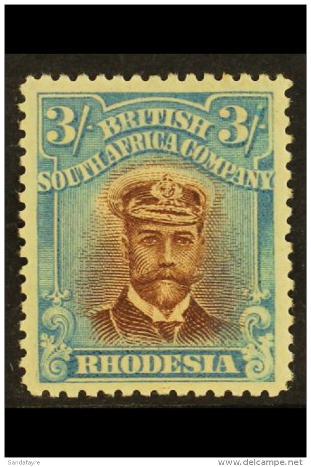 1913-19 3s Chestnut &amp; Bright Blue, Die II Perf 14, SG 237, Very Fine Mint For More Images, Please Visit... - Autres & Non Classés