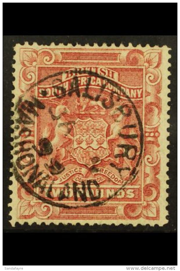 1892-3 &pound;2 Rose-red, Perf.14, SG 11, Very Fine Used With "SALISBURY" C.d.s., One Blunt Perf At Top. For More... - Altri & Non Classificati