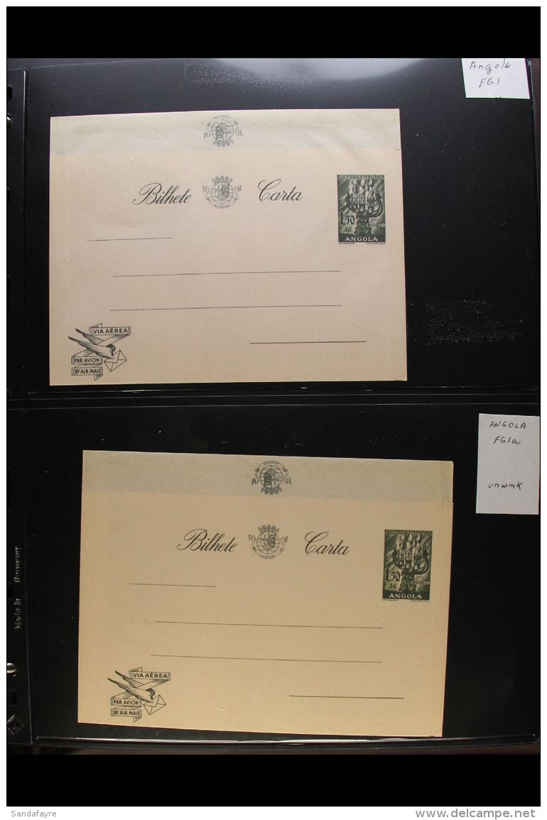 ANGOLA 1950-1990s MINT AEROGRAMME COLLECTION. A Highly Complete Postal Stationery Aerogramme &amp; Air Letter... - Altri & Non Classificati