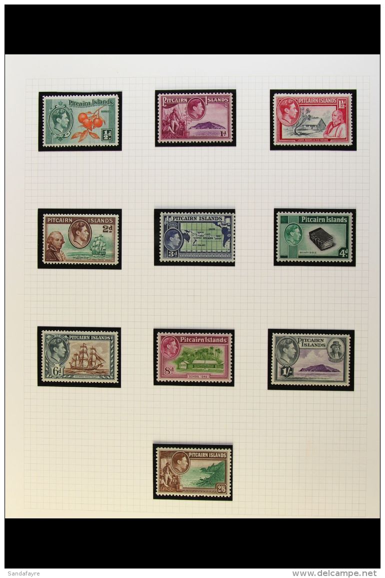 1940-9 Basic KGVI Issues Complete, SG 1/16, Fine Mint (18). For More Images, Please Visit... - Pitcairn