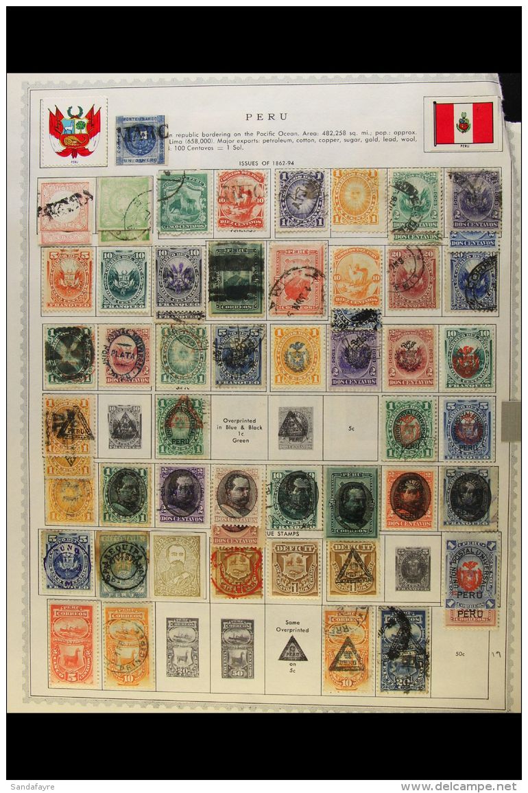 1850s-1960s MINT &amp; USED COLLECTION A Most Useful, Chiefly All Different Collection Presented On A Variety Of... - Peru