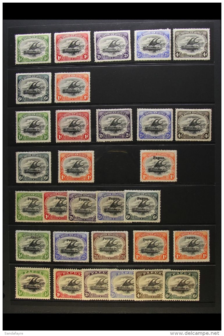 1901 - 1931 MINT LAKATOI  COLLECTION Fresh Mint Range With 1901 Wmk Mult Rosettes Wmk Horizontal Values To 1s... - Papua Nuova Guinea