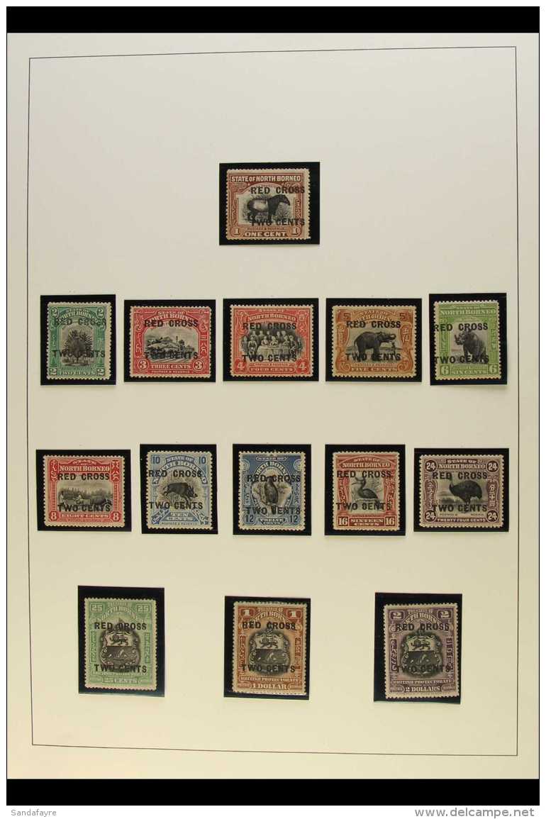 1916-1931 MINT COLLECTION With 1916 Red Cross Overprinted Set To 10c (these Toned And Heavily Discounted In... - Borneo Del Nord (...-1963)