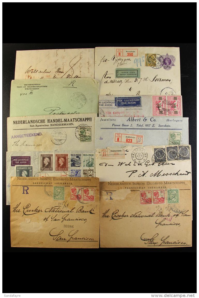 NETHERLANDS INDIES 1862-1948 COVERS An Interesting Collection Of Mostly Commercial Covers, Inc 1862 Entire Letter... - Other & Unclassified