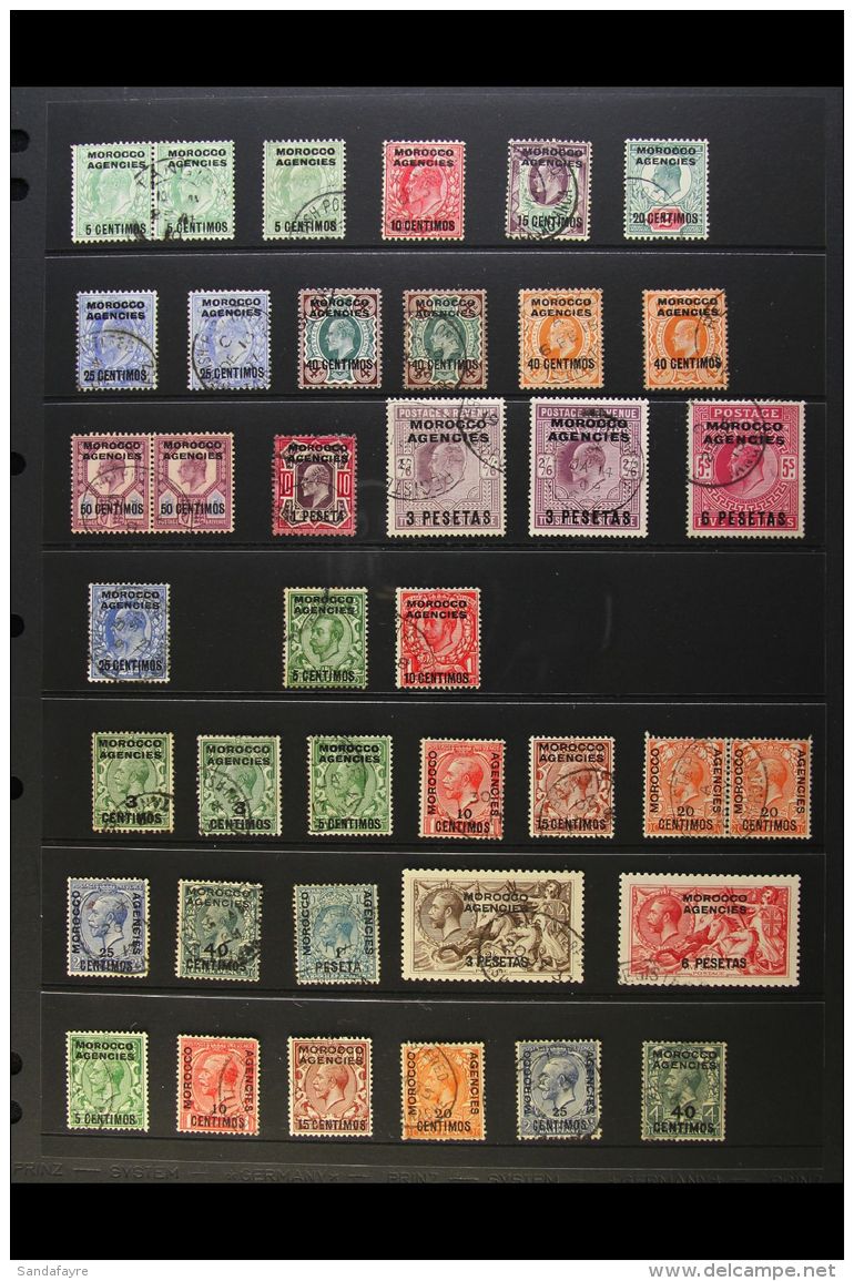 SPANISH CURRENCY 1907-1956 FINE USED Collection, Strongly Represented Throughout. With KEVII 1907-12 De La Rue Set... - Sonstige & Ohne Zuordnung