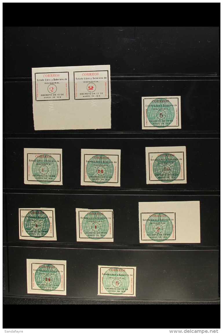 1913-1915 CIVIL WAR ISSUES Substantial And Valuable Mint And Used Collection, Generally Fine Condition. Note... - Messico