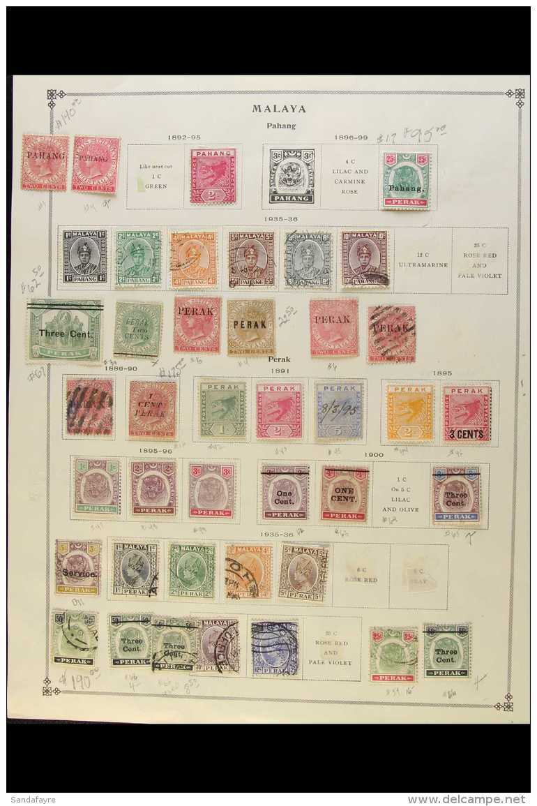 EXTENSIVE COLLECTION INCLUDING SINGAPORE 19th Century To Early 1980's Mint And Used. Collection On Mostly Printed... - Altri & Non Classificati