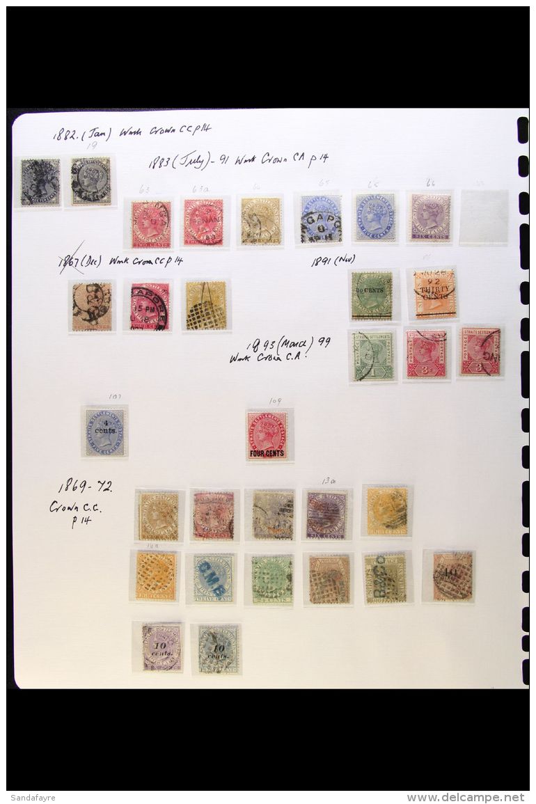 1867-1957 MINT &amp; USED COLLECTION In Hingeless Mounts On Leaves, Inc FMS 1900 1c Opt Used, 1922-34 Inc 35c... - Other & Unclassified