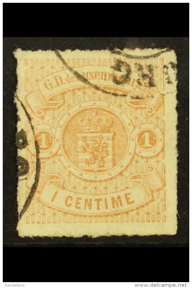 1865-71 1c Red-brown, Rouletted, SG 16, Fine Used. For More Images, Please Visit... - Other & Unclassified