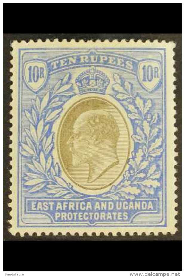 EAST AFRICA AND UGANDA 1903 10r Grey And Ultramarine, Ed VII, SG 14, Very Fine And Fresh Mint. Lovely Stamp. For... - Vide