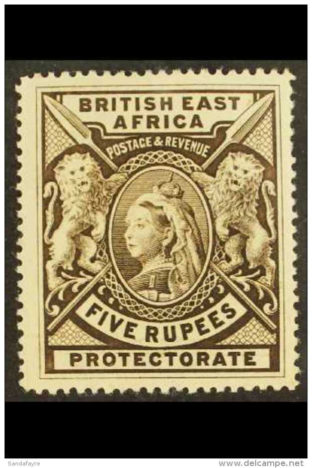 1897 5r Deep Sepia, SG 96, Very Fine And Fresh Mint. Lovely Well Centered Stamp. For More Images, Please Visit... - Vide