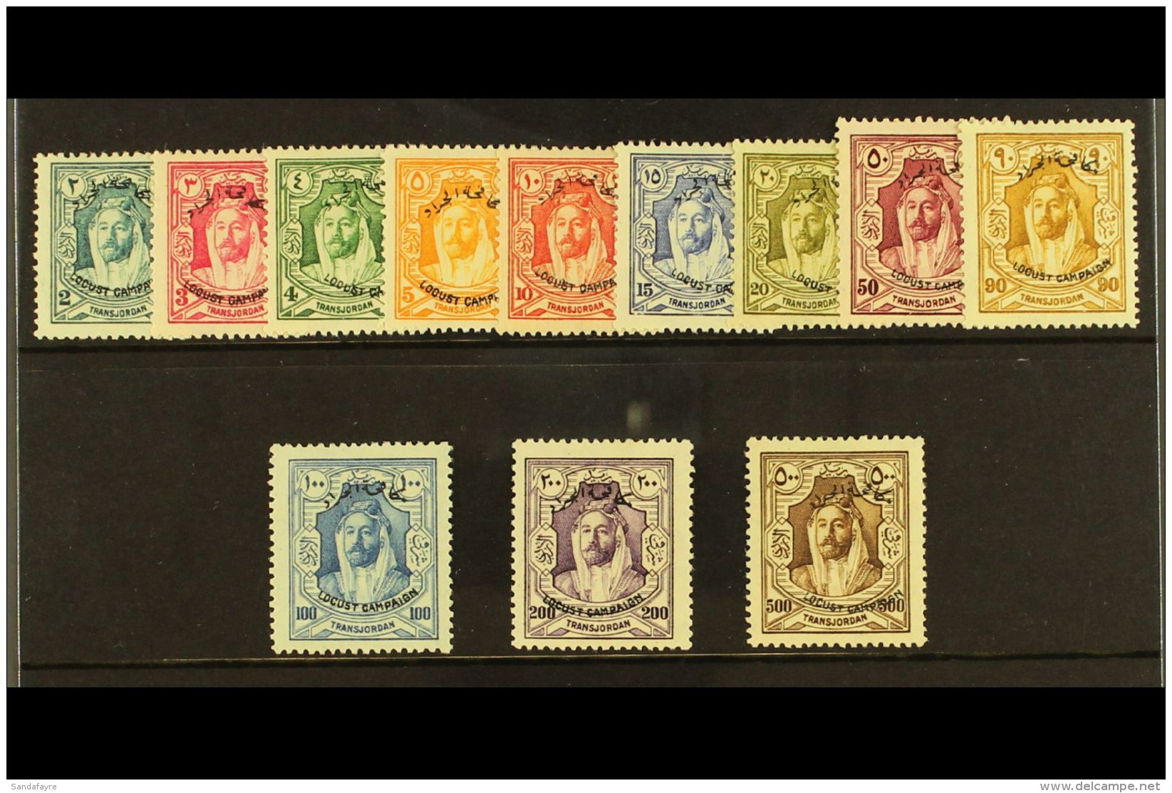 1930 Locust Campaign Set Complete, SG 183/94, Very Fine Mint. (12 Stamps) For More Images, Please Visit... - Jordanie