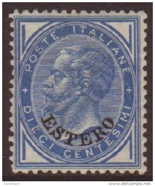 LEVANT - GENERAL ISSUE 1878-79 10c Blue, Sassone 10 (SG 10), Very Fine Lightly Hinged Mint. Fresh &amp;... - Autres & Non Classés