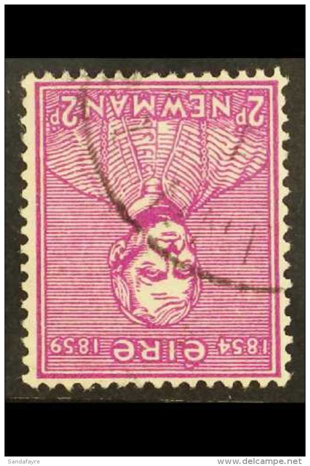 1954 Cardinal Newman 2d Bright Purple With WATERMARK INVERTED, SG 160w, Finely Used, Tiny Repaired Tear At Base.... - Other & Unclassified
