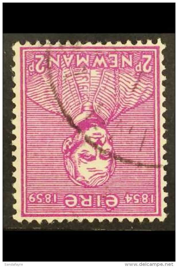 1954 Cardinal Newman 2d Bright Purple With WATERMARK INVERTED, SG 160w, Finely Used, Tiny Repaired Tear At Base.... - Altri & Non Classificati