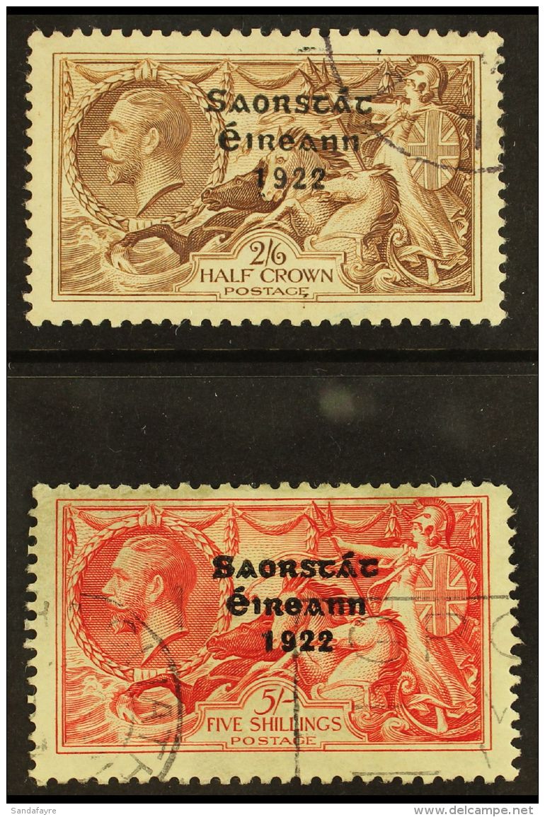 1935 Re-engraved "Seahorses" 2s6d And 5s, SG 99/100, Fine Used. (2 Stamps) For More Images, Please Visit... - Sonstige & Ohne Zuordnung