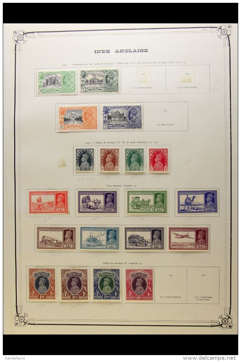 INDIA &amp; STATES MINT COLLECTION An "Old Time" Country &amp; Convention States Collection Presented On An Old... - Altri & Non Classificati