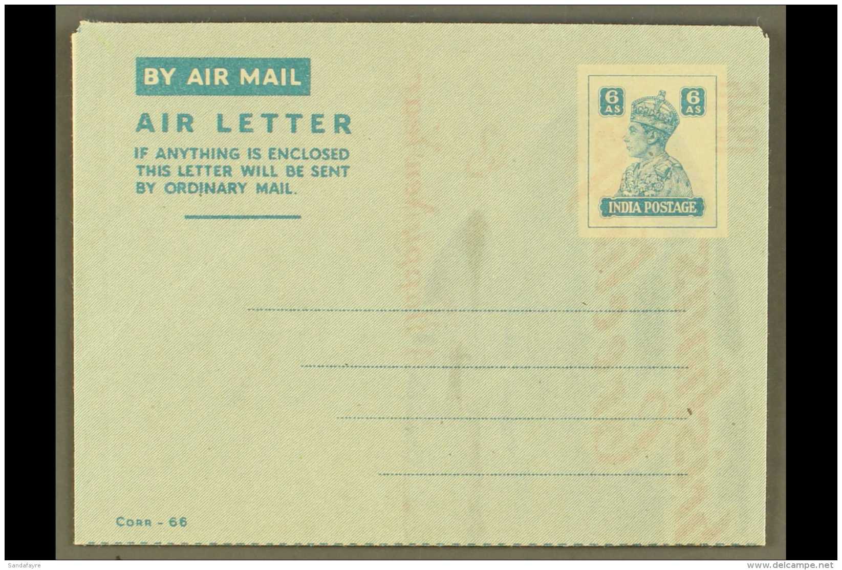 AEROGRAMME 1946 6a KGVI Christmas Issue With Santa Claus Printed Inside, H&amp;G FG2a, Fine Unused. For More... - Other & Unclassified