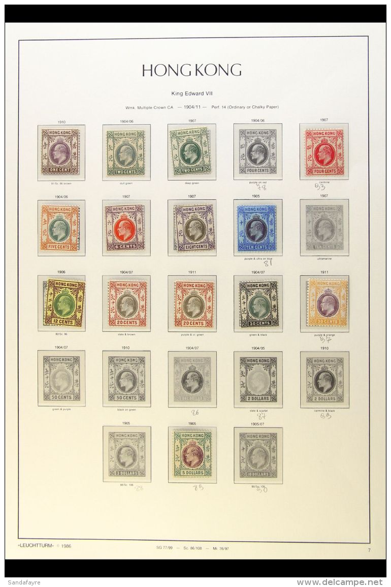 1903-11 KEVII MINT SELECTION An All Different Range To $5, Presented On Hingeless Album Pages. Mostly Fine And... - Altri & Non Classificati