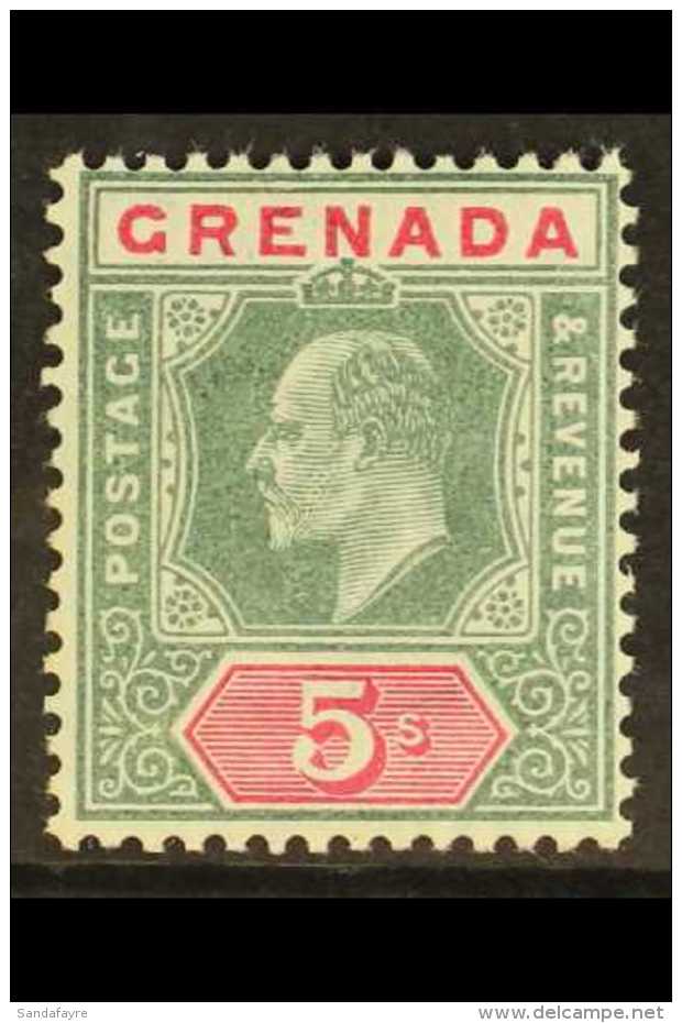 1904-06 5s Green &amp; Carmine, SG 75, Fine Never Hinged Mint. For More Images, Please Visit... - Grenade (...-1974)