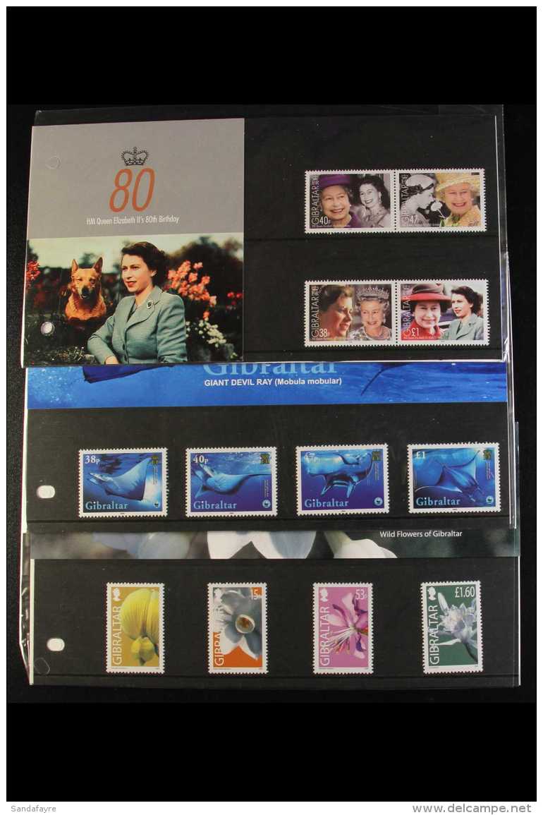 2006 Complete Run Of Issues For The Year, SG 1152/MS1195, Never Hinged Mint Sets In Presentation Packs Plus The... - Gibraltar