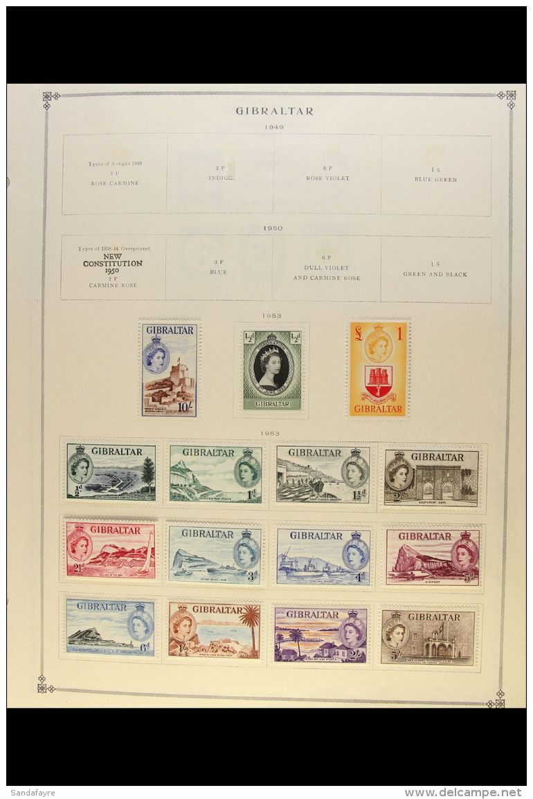 1953-1987 COMPREHENSIVE SUPERB MINT COLLECTION On Pages, All Different, Virtually COMPLETE For The Period, Inc... - Gibilterra