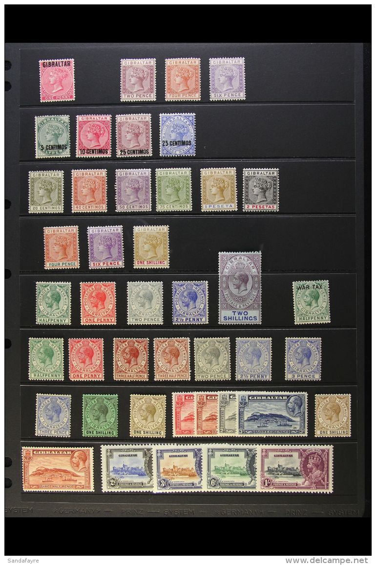 1886-1936 MINT SELECTION On A Stock Page. Includes 1886 (Bermuda Overprinted) Including 1d Unused, 1886-87 2d, 4d... - Gibilterra